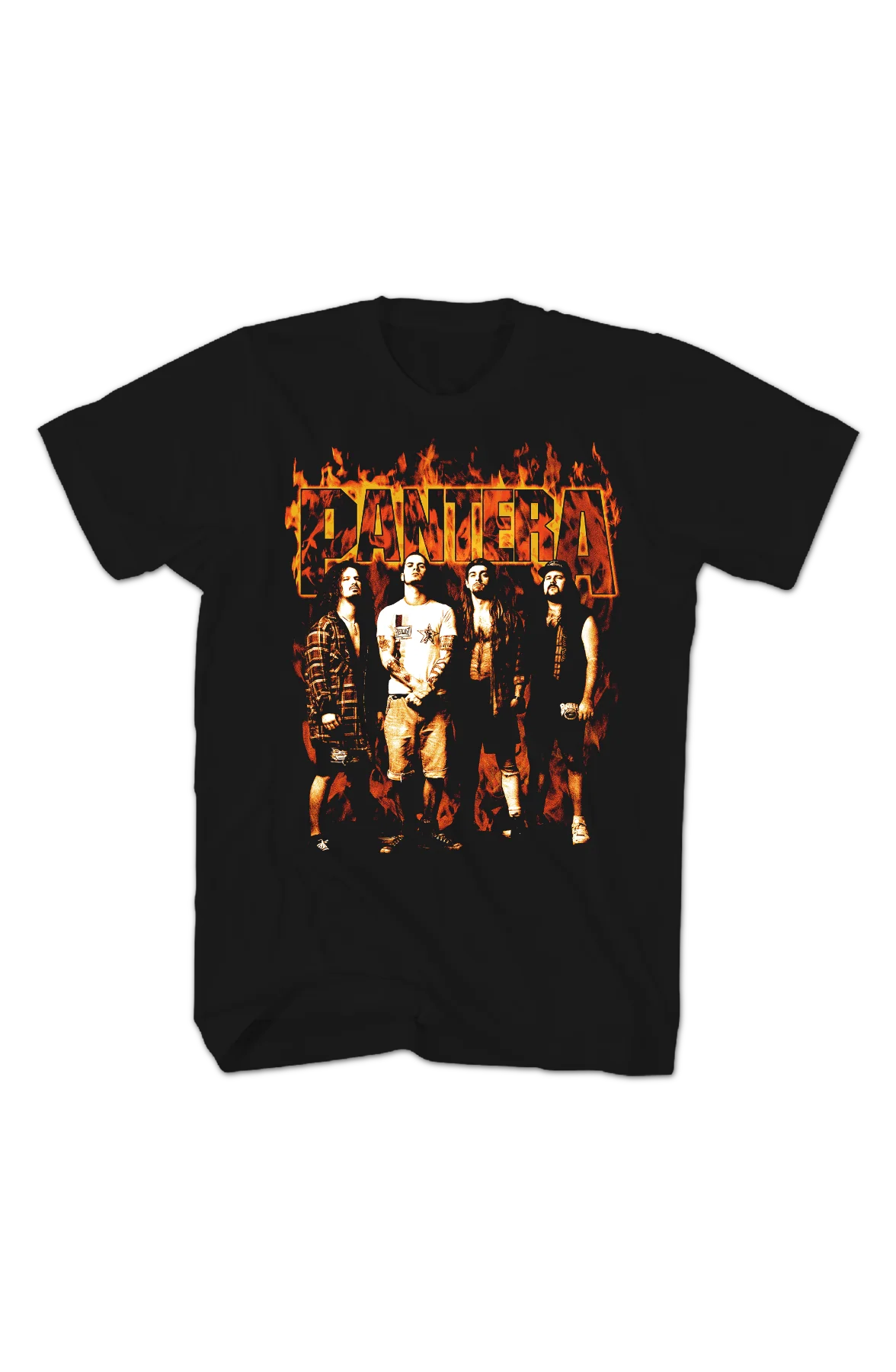Front & Back Flaming Logo Pantera T-Shirt - Image 2