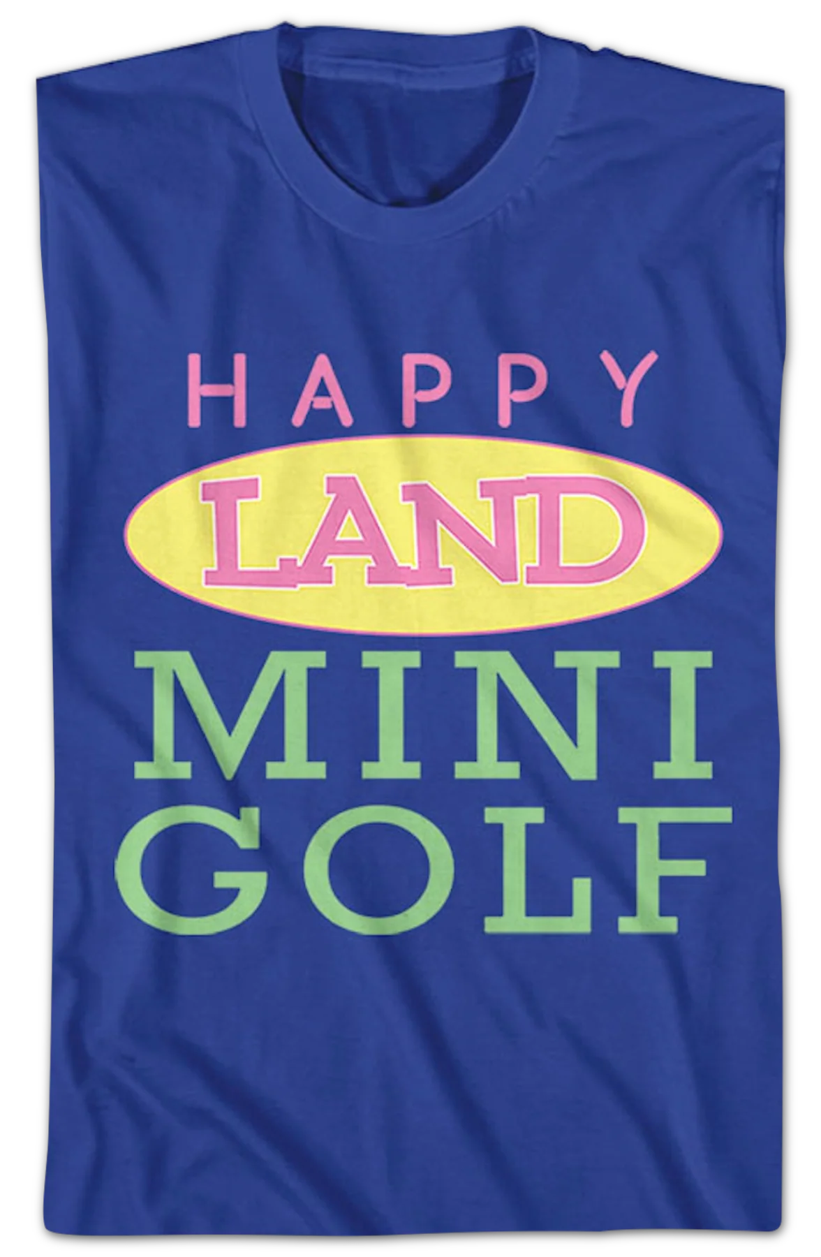 Front & Back Happy Land Mini Golf Happy Gilmore T-Shirt - Image 2