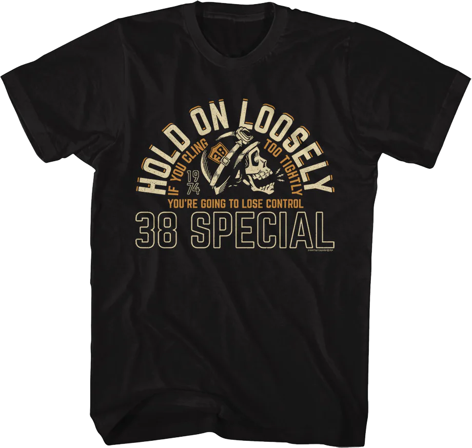 Front & Back Hold On Loosely 38 Special T-Shirt