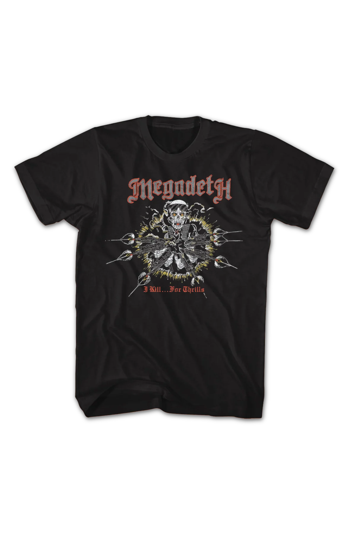 Front & Back I Kill For Thrills Megadeth T-Shirt - Image 2