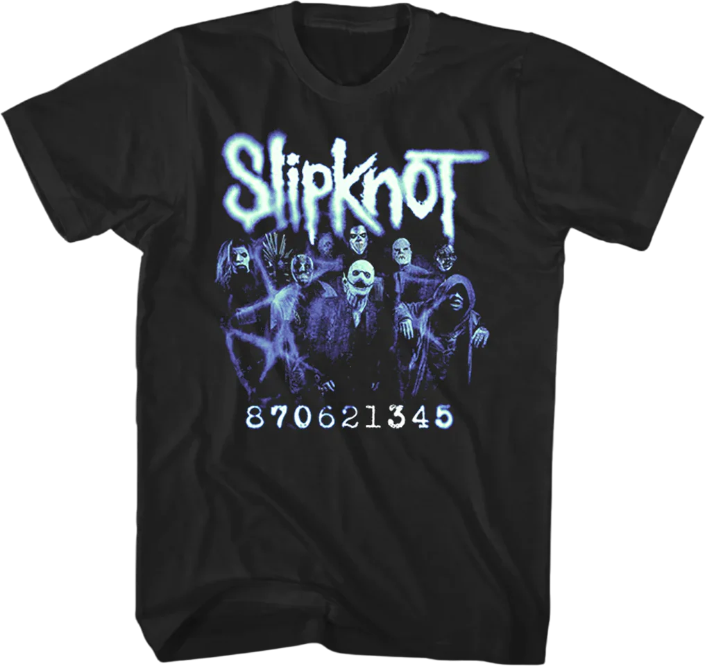 Front & Back Numbers Slipknot T-Shirt