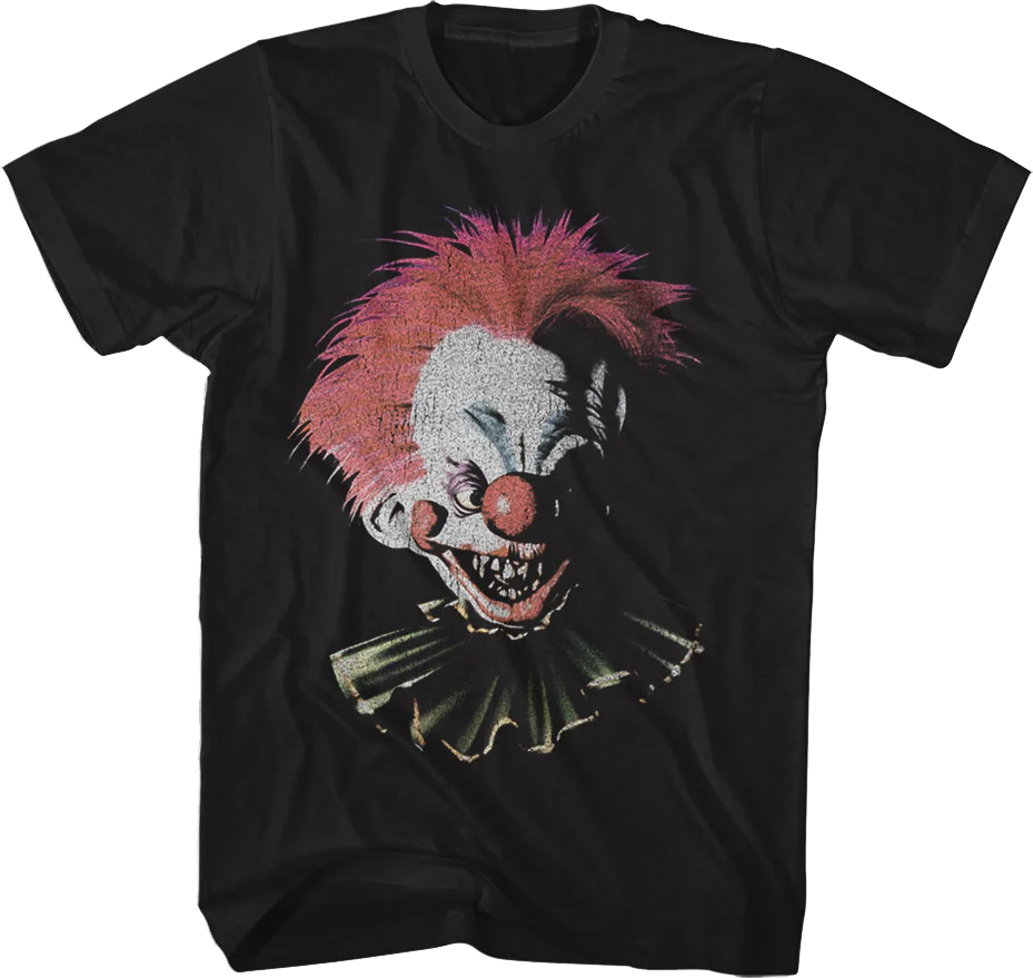 Front & Back Retro Alien Bozos Killer Klowns From Outer Space T-Shirt