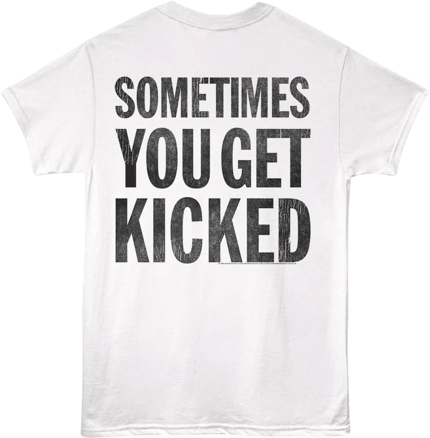 Front & Back Sometimes You Kick Sometimes You Get Kicked INXS T-Shirt - Image 3