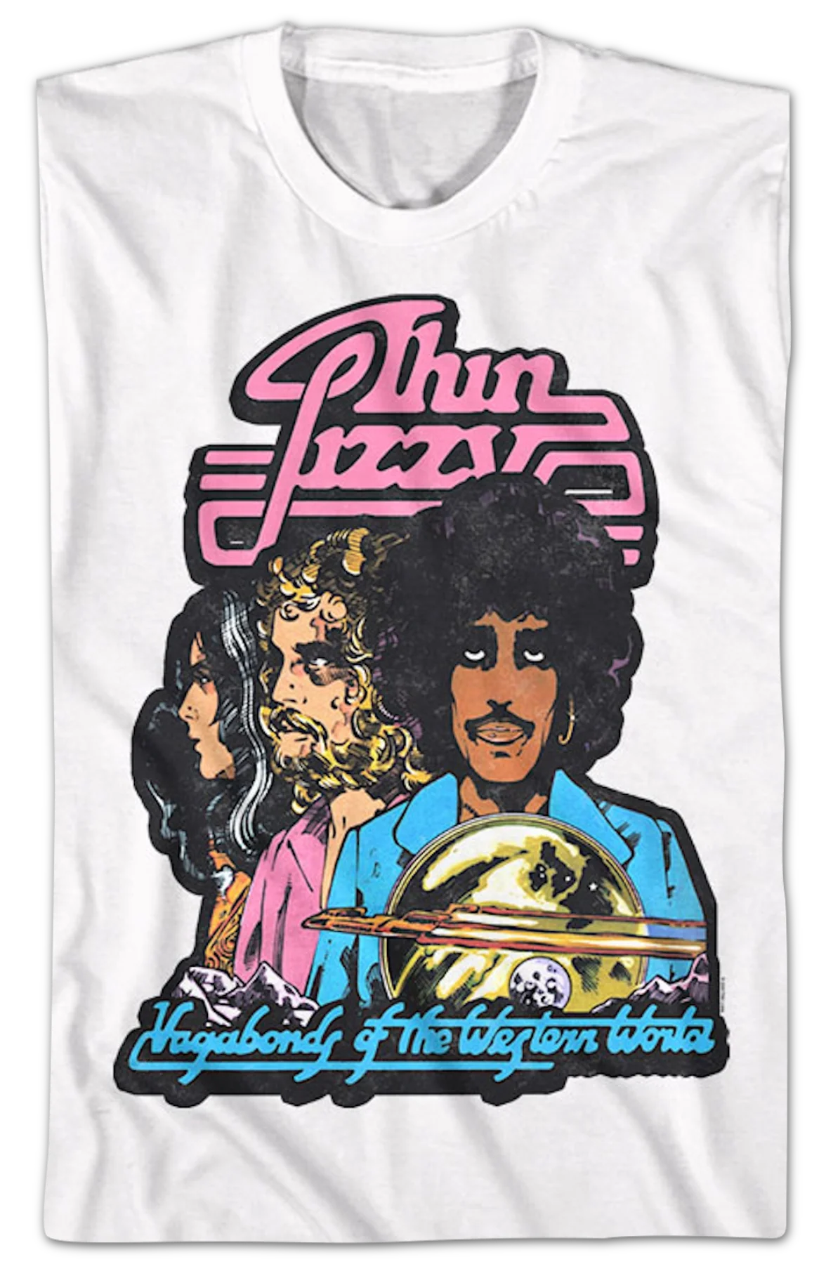 Front & Back Vagabonds of the Western World Thin Lizzy T-Shirt - Image 2