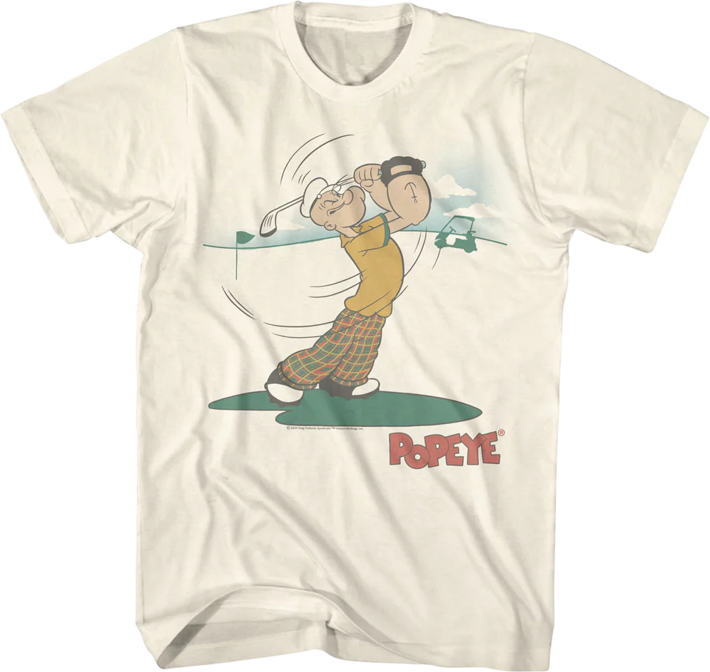 Golf Swing Popeye T-Shirt