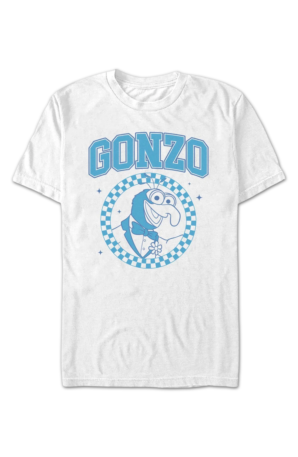 Gonzo Checkered Circle Muppets T-Shirt - Image 2