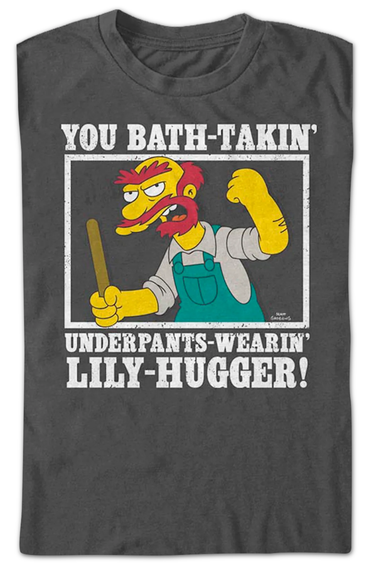 Groundskeeper Willie Lily-Hugger Simpsons T-Shirt - Image 2