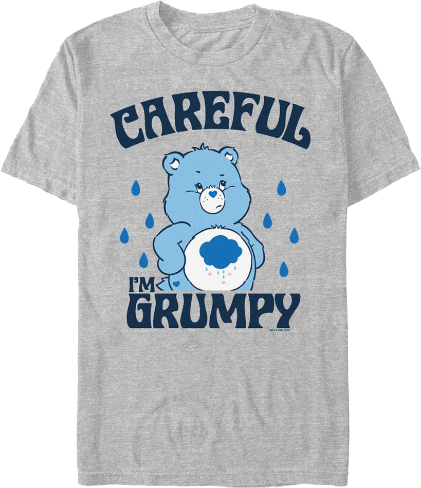 Grumpy Bear Careful Warning Care Bears T-Shirt