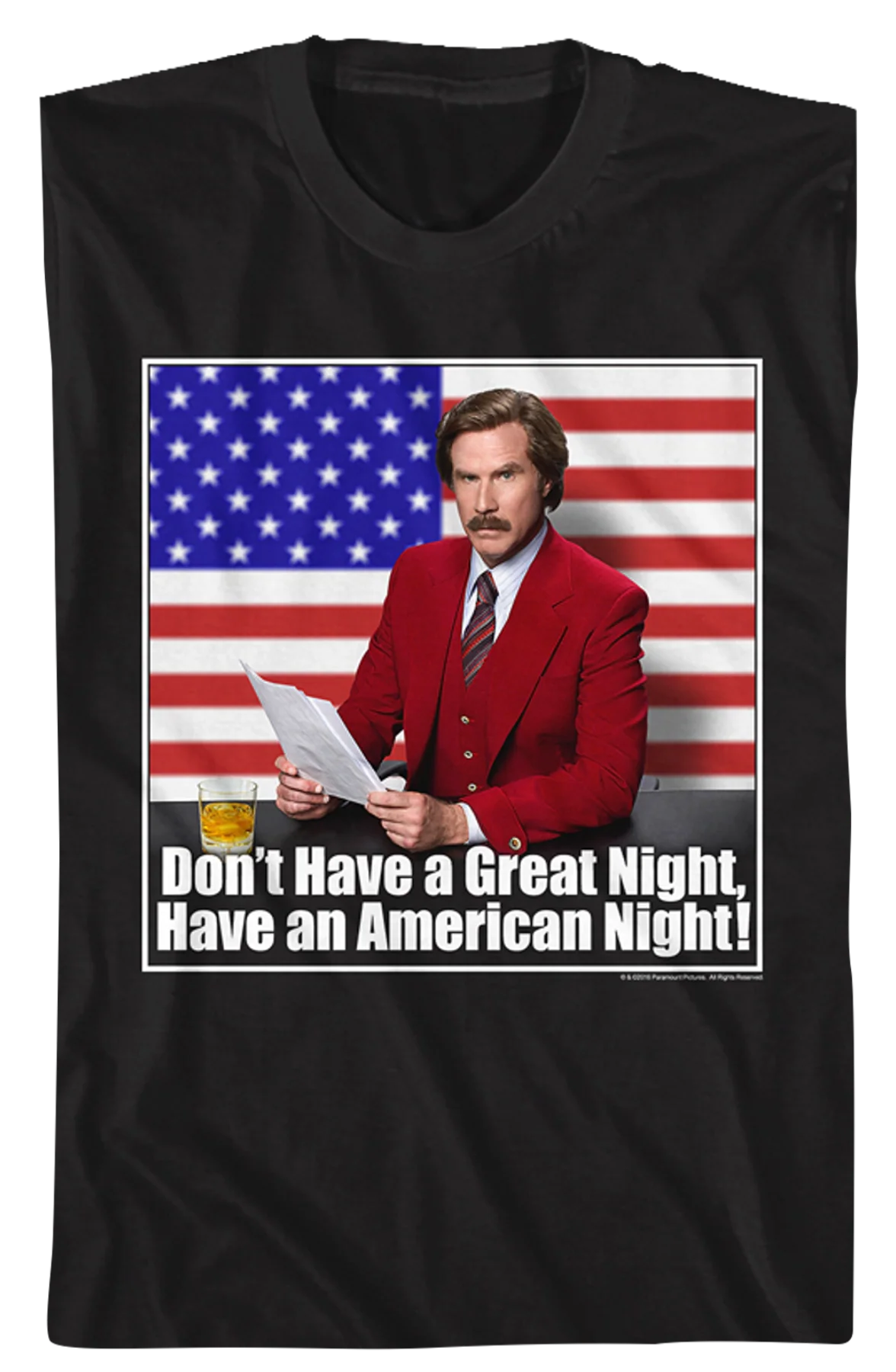 Have an American Night Anchorman T-Shirt - Image 2