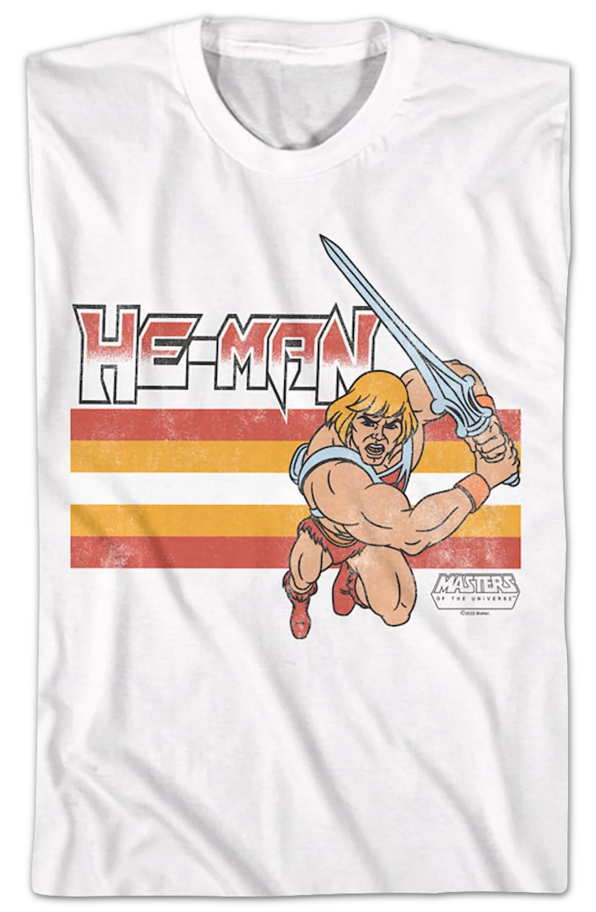 He-Man Retro Stripes Masters of the Universe T-Shirt - Image 2