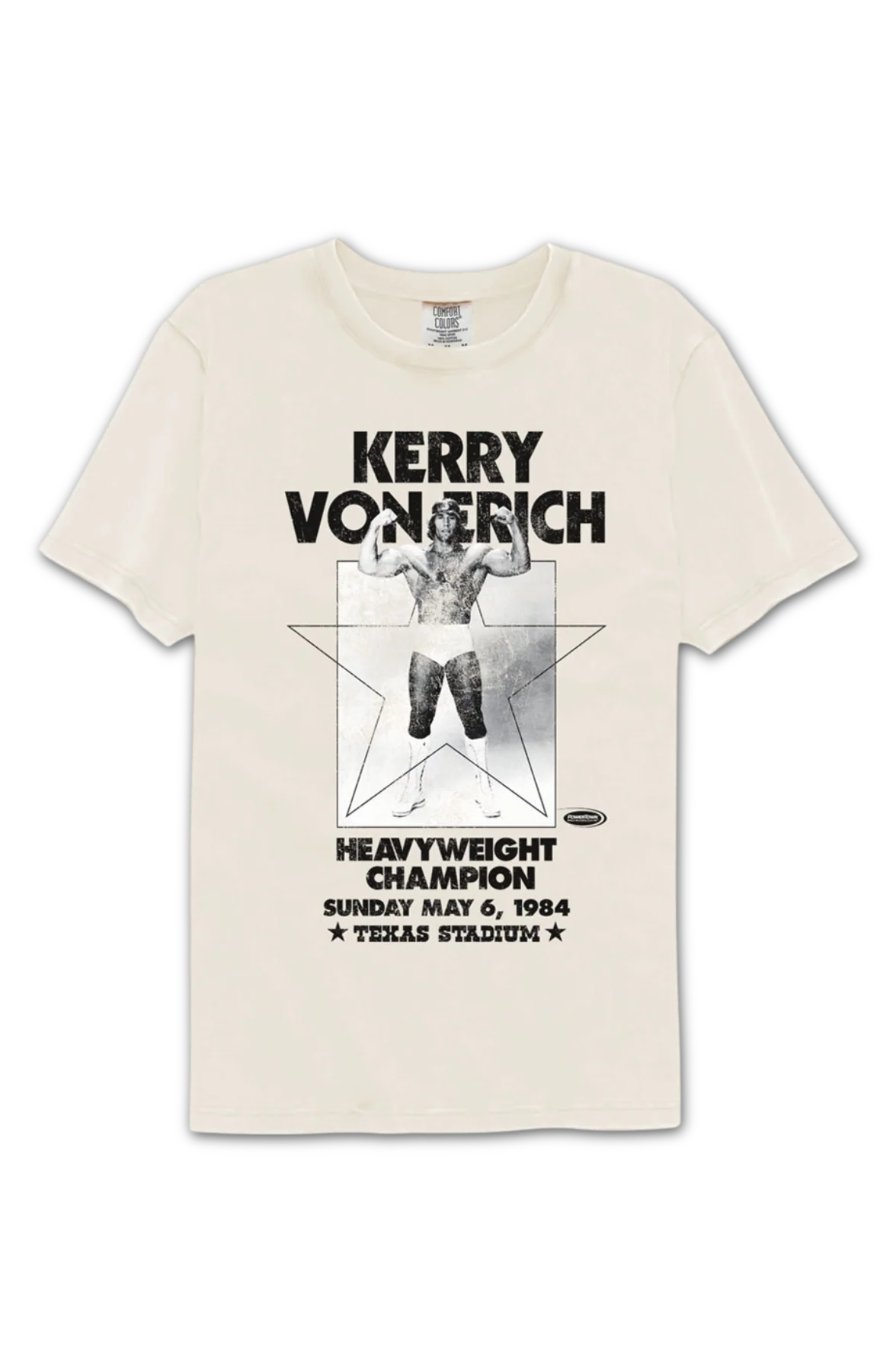 Heavyweight Champion Kerry Von Erich Comfort Colors Brand T-Shirt - Image 2