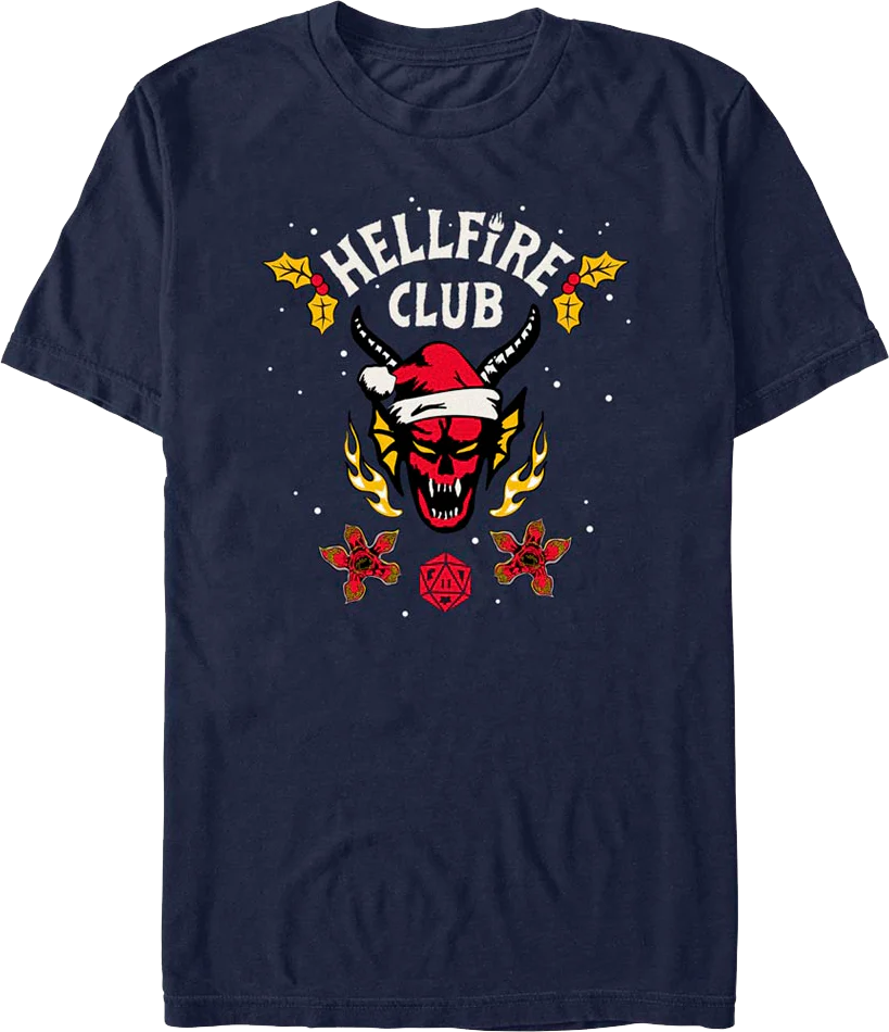 Hellfire Club Christmas Logo Stranger Things T-Shirt