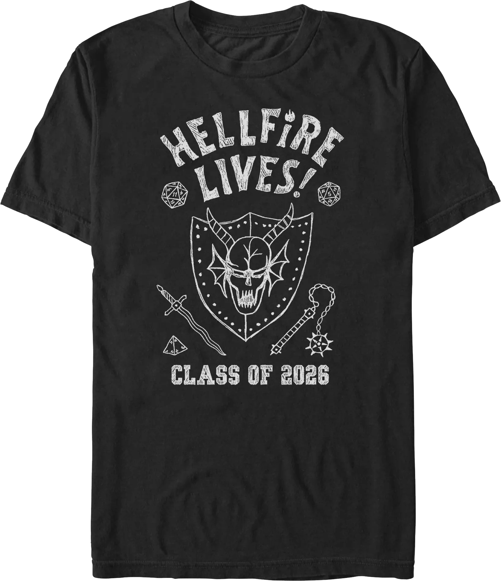 Hellfire Lives Class Of 2026 Stranger Things T-Shirt