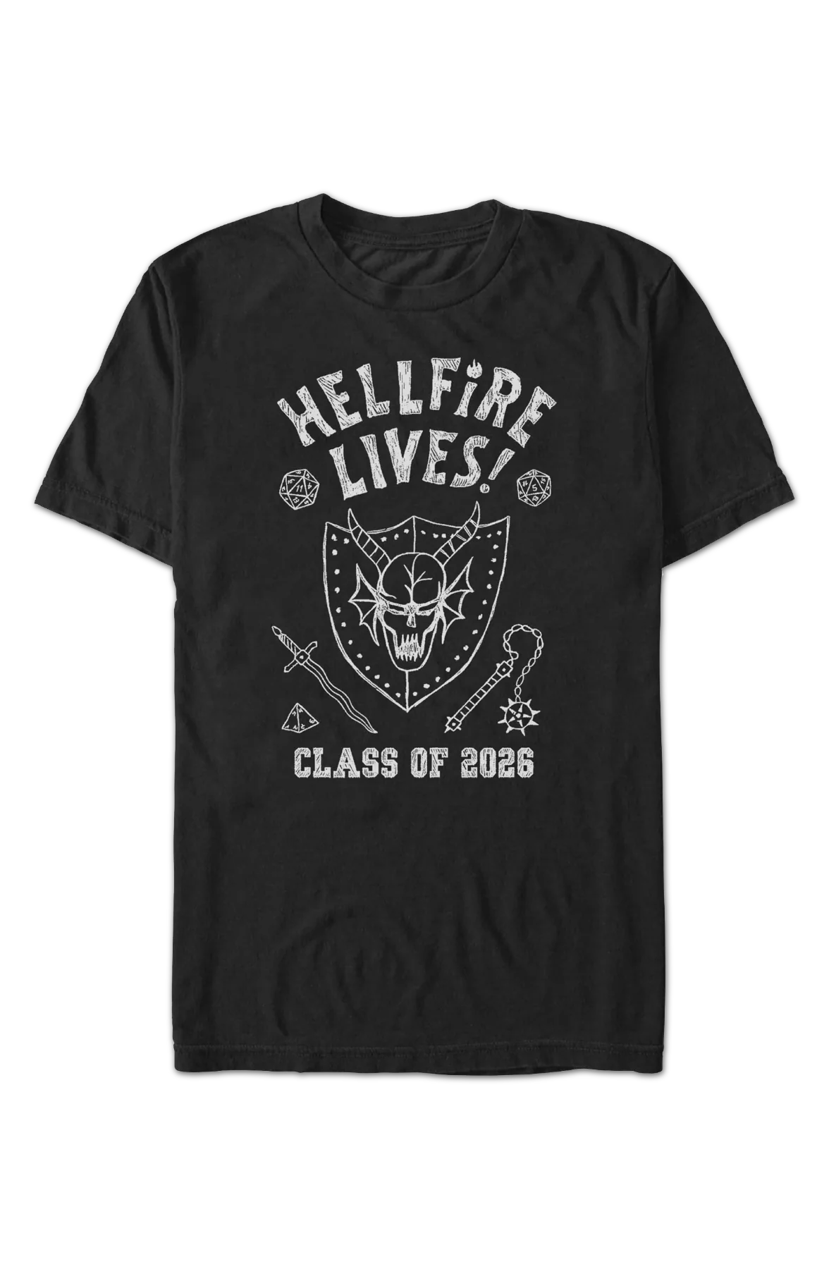 Hellfire Lives Class Of 2026 Stranger Things T-Shirt - Image 2