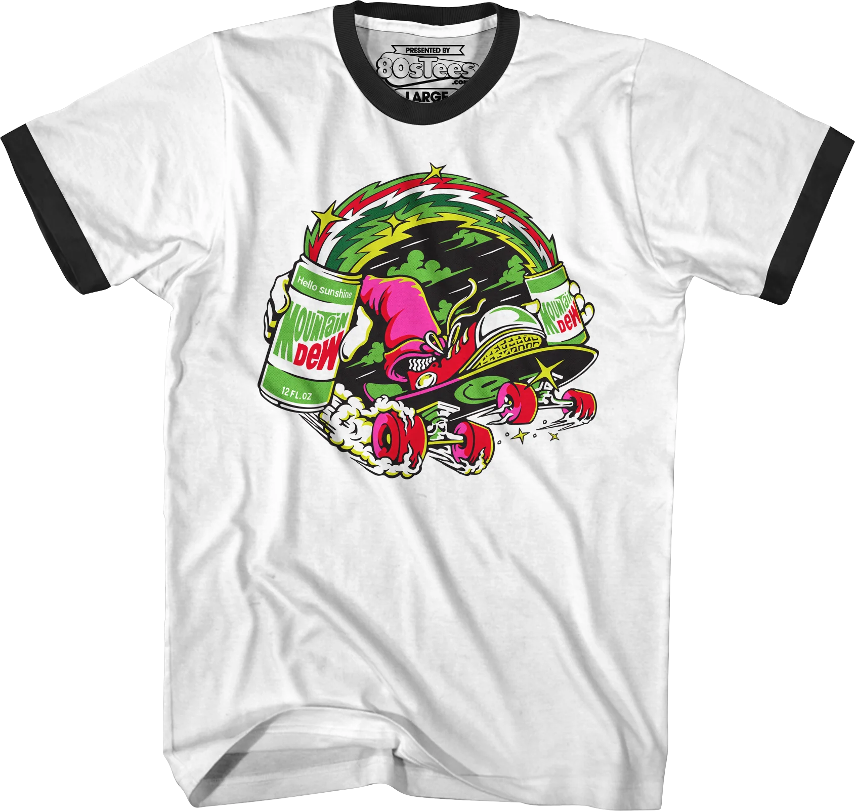 Hello Sunshine Skateboard Mountain Dew T-Shirt - Image 3