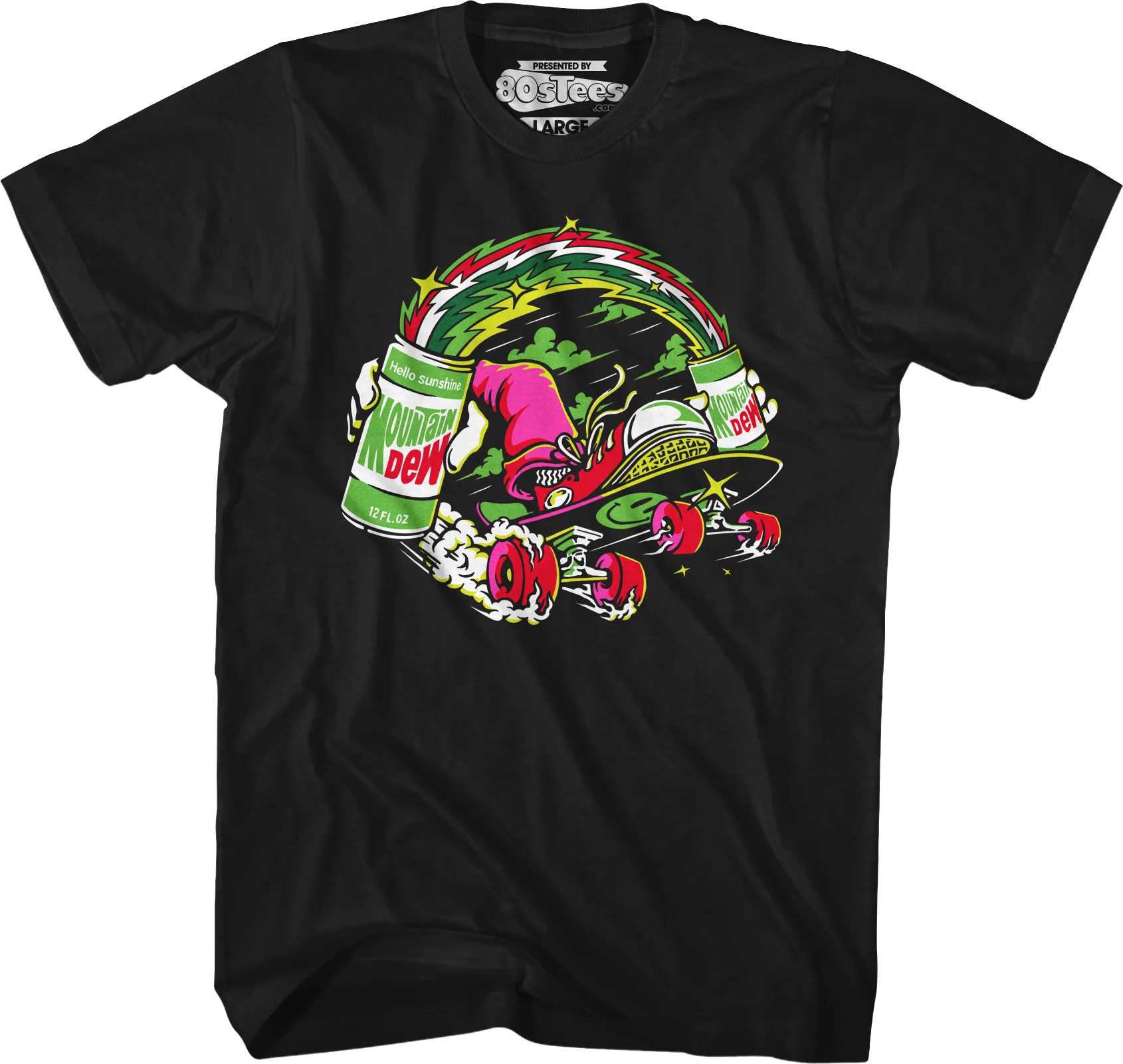 Hello Sunshine Skateboard Mountain Dew T-Shirt - Image 4