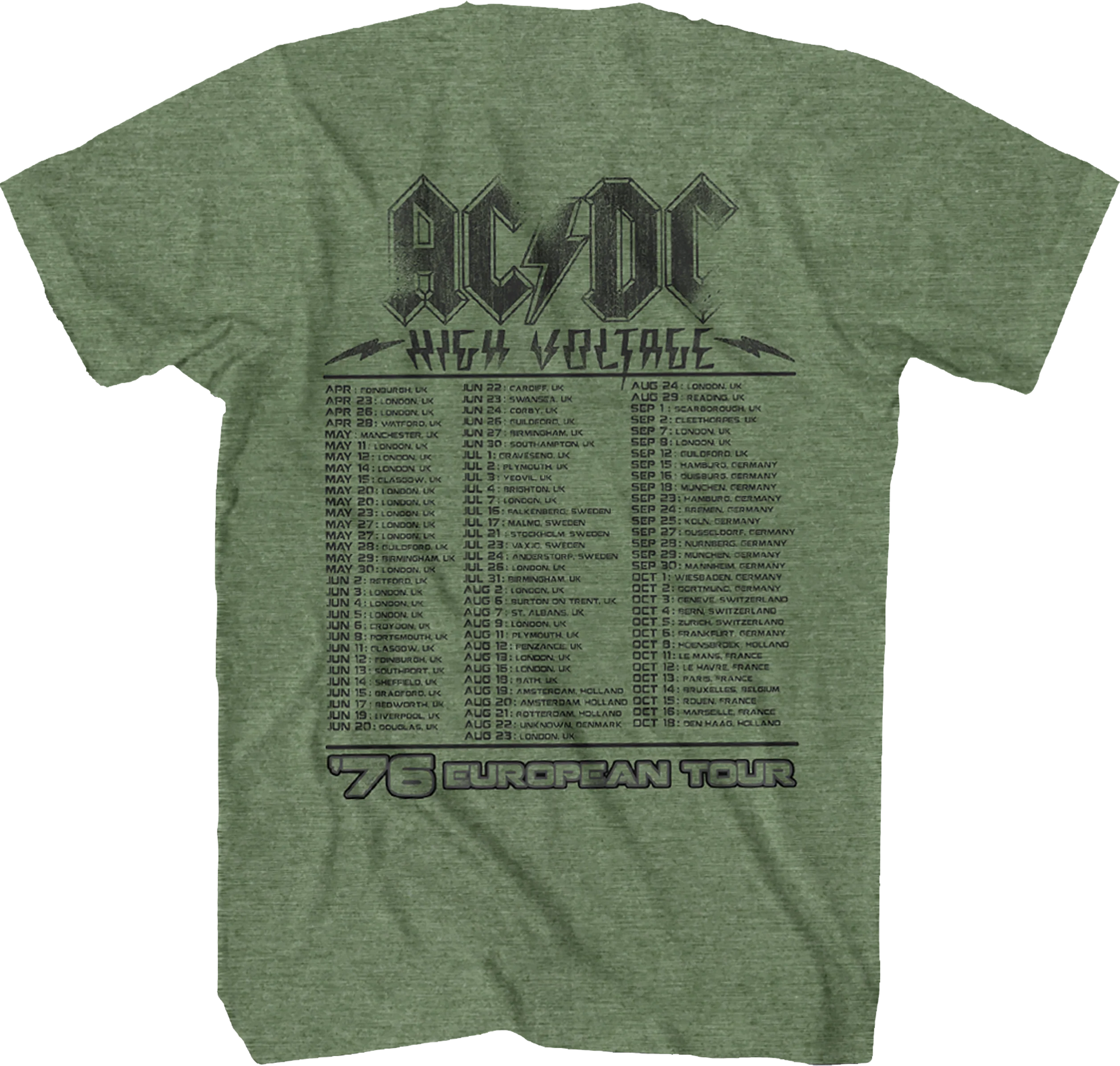 High Voltage European Tour ACDC Shirt - Image 3