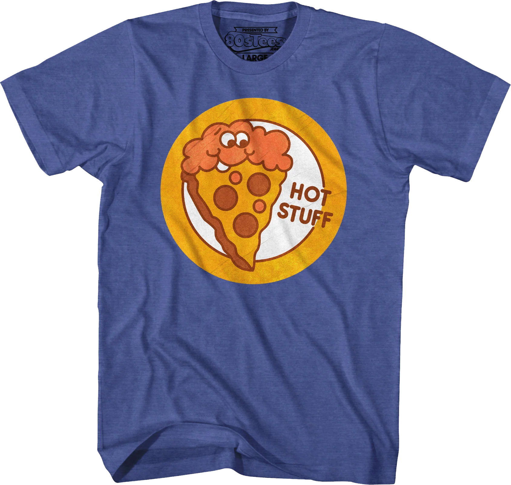 Hot Stuff Pizza Scratch & Sniff Sticker T-Shirt - Image 9