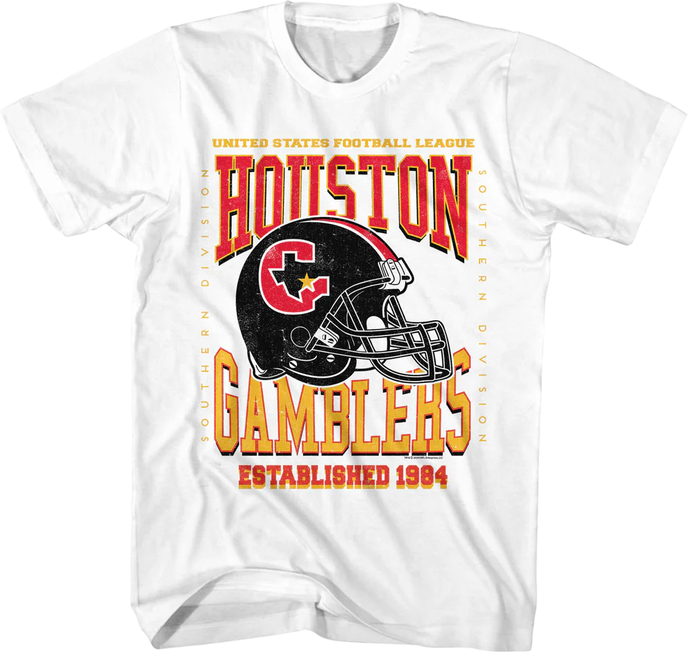 Houston Gamblers Established 1984 USFL T-Shirt
