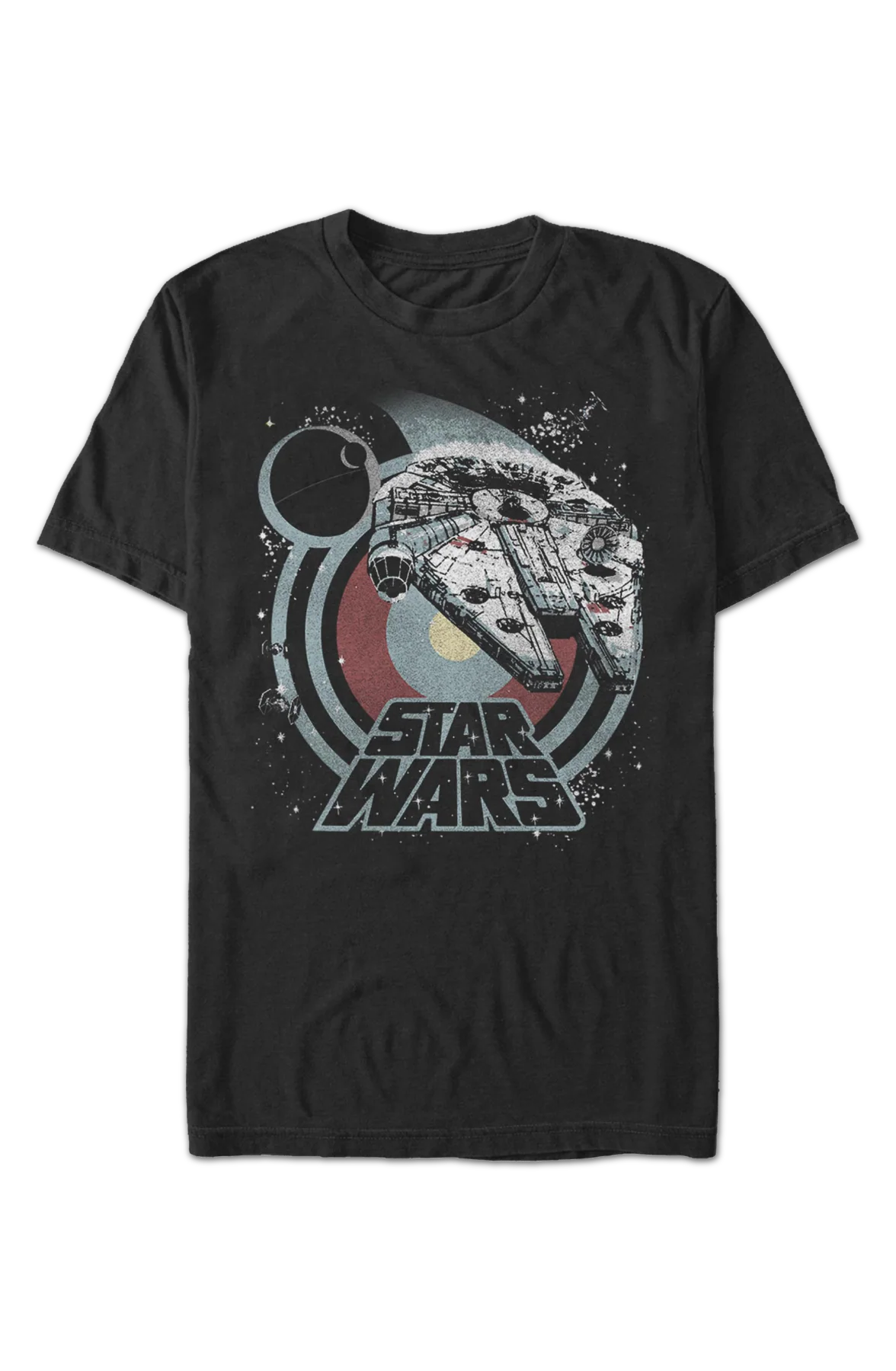 Hyperspace Millennium Falcon Star Wars T-Shirt - Image 2