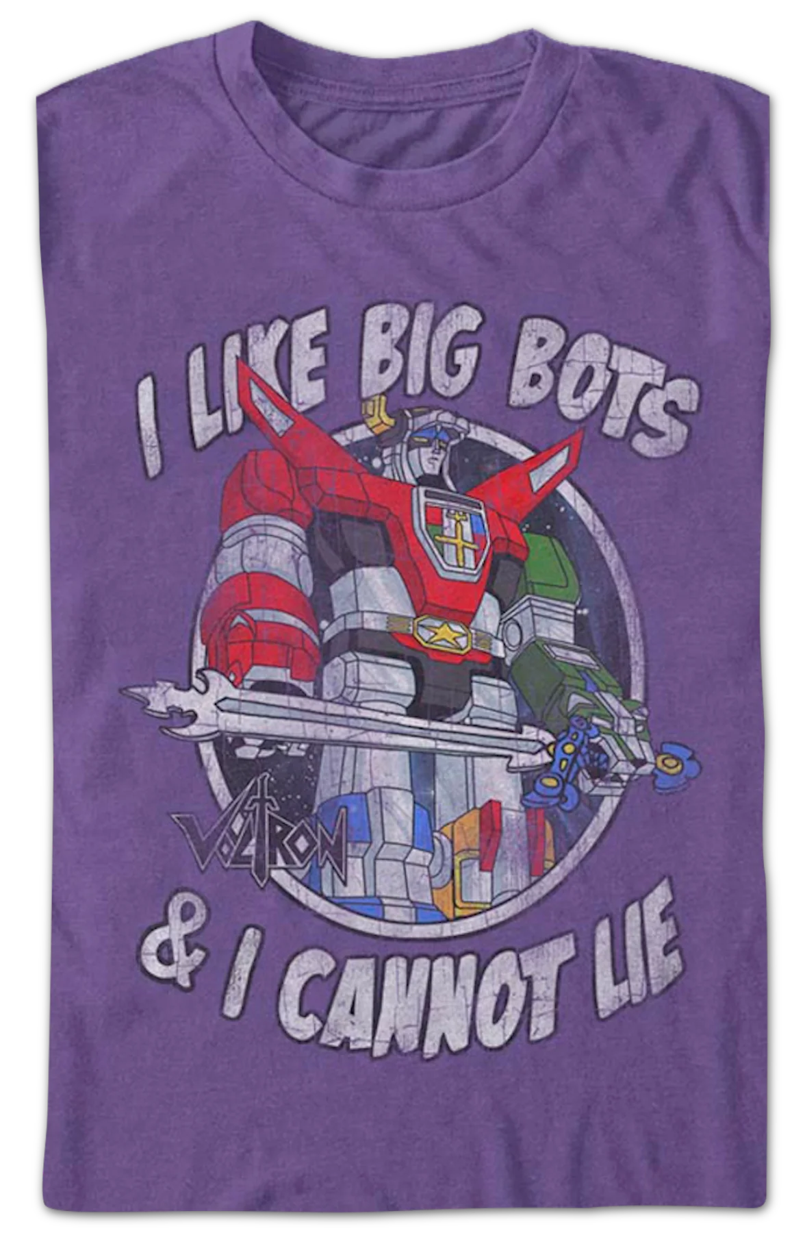 I Like Big Bots & I Cannot Lie Voltron T-Shirt - Image 2
