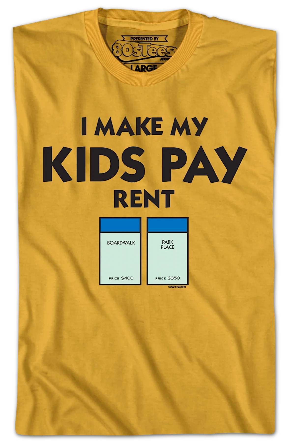 I Make My Kids Pay Rent Monopoly T-Shirt - Image 2