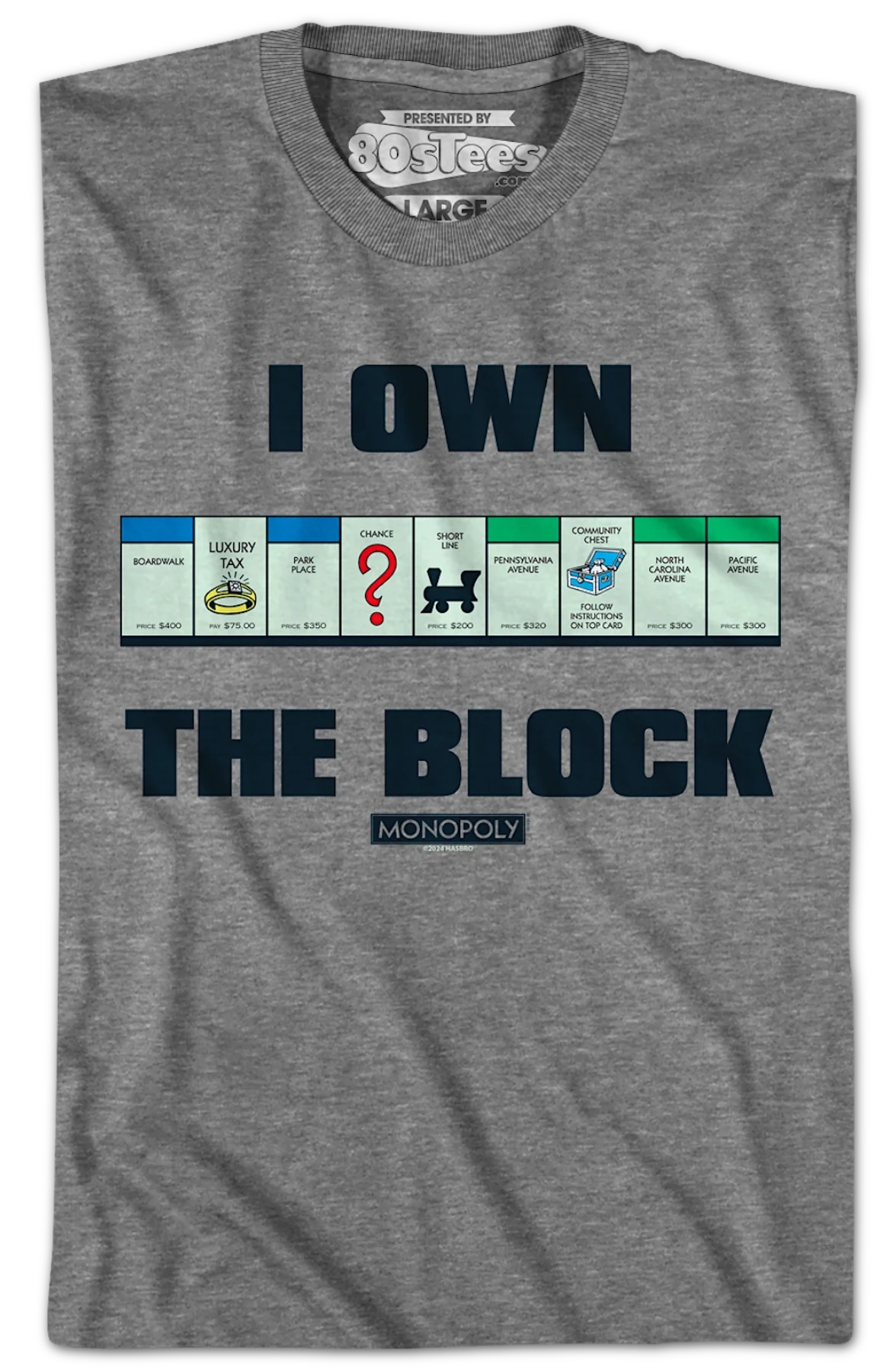 I Own The Block Monopoly T-Shirt - Image 2