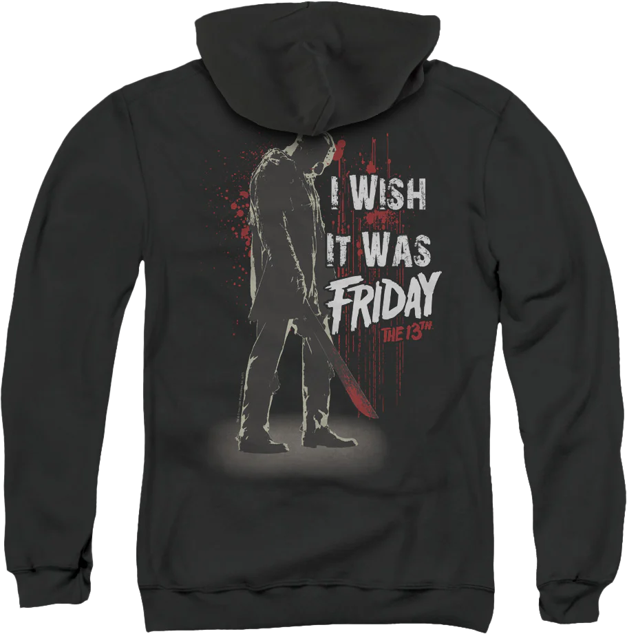 I Wish It Was Friday the 13th Zip Up Hoodie