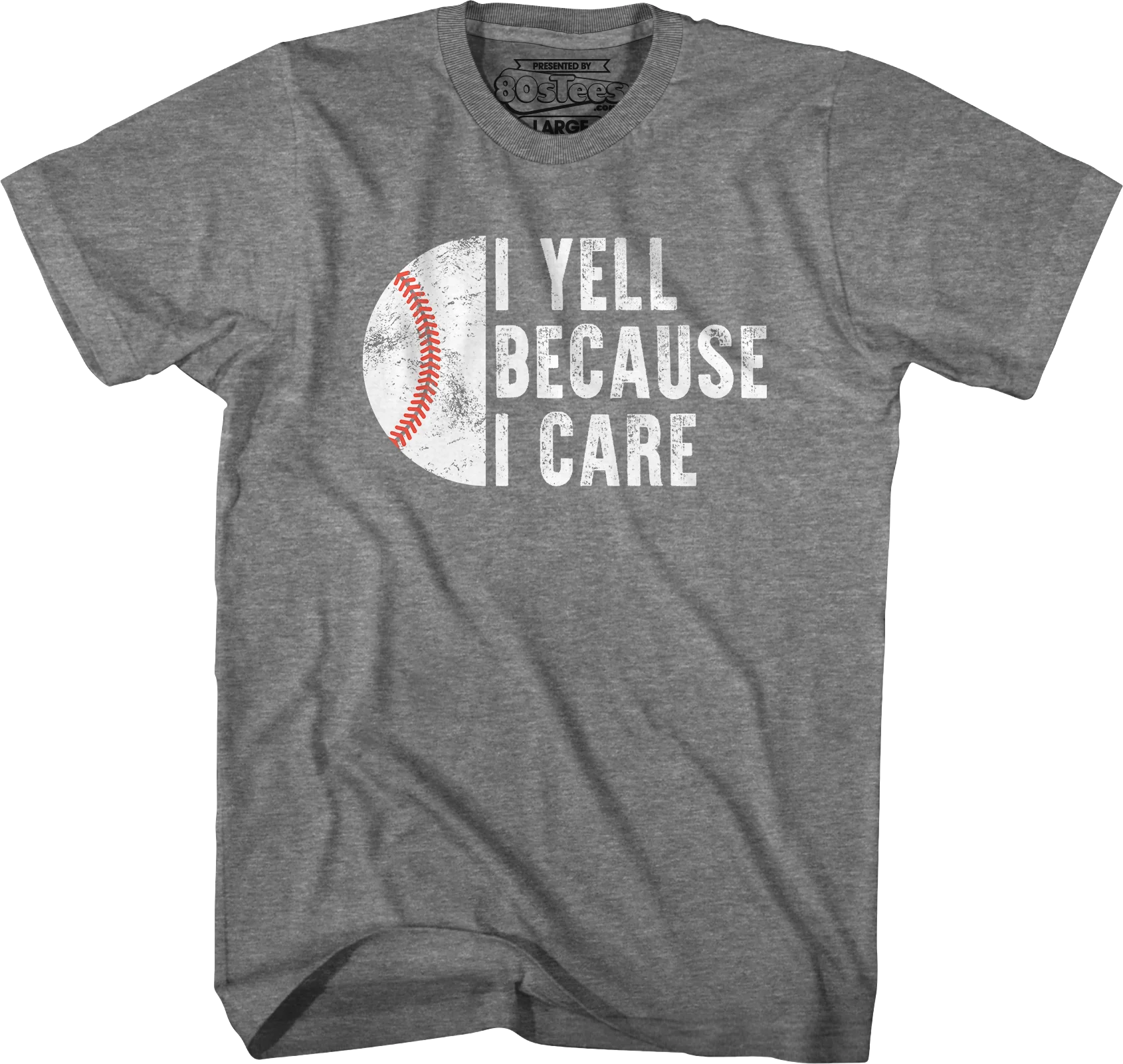 I Yell Because I Care T-Shirt - Image 3