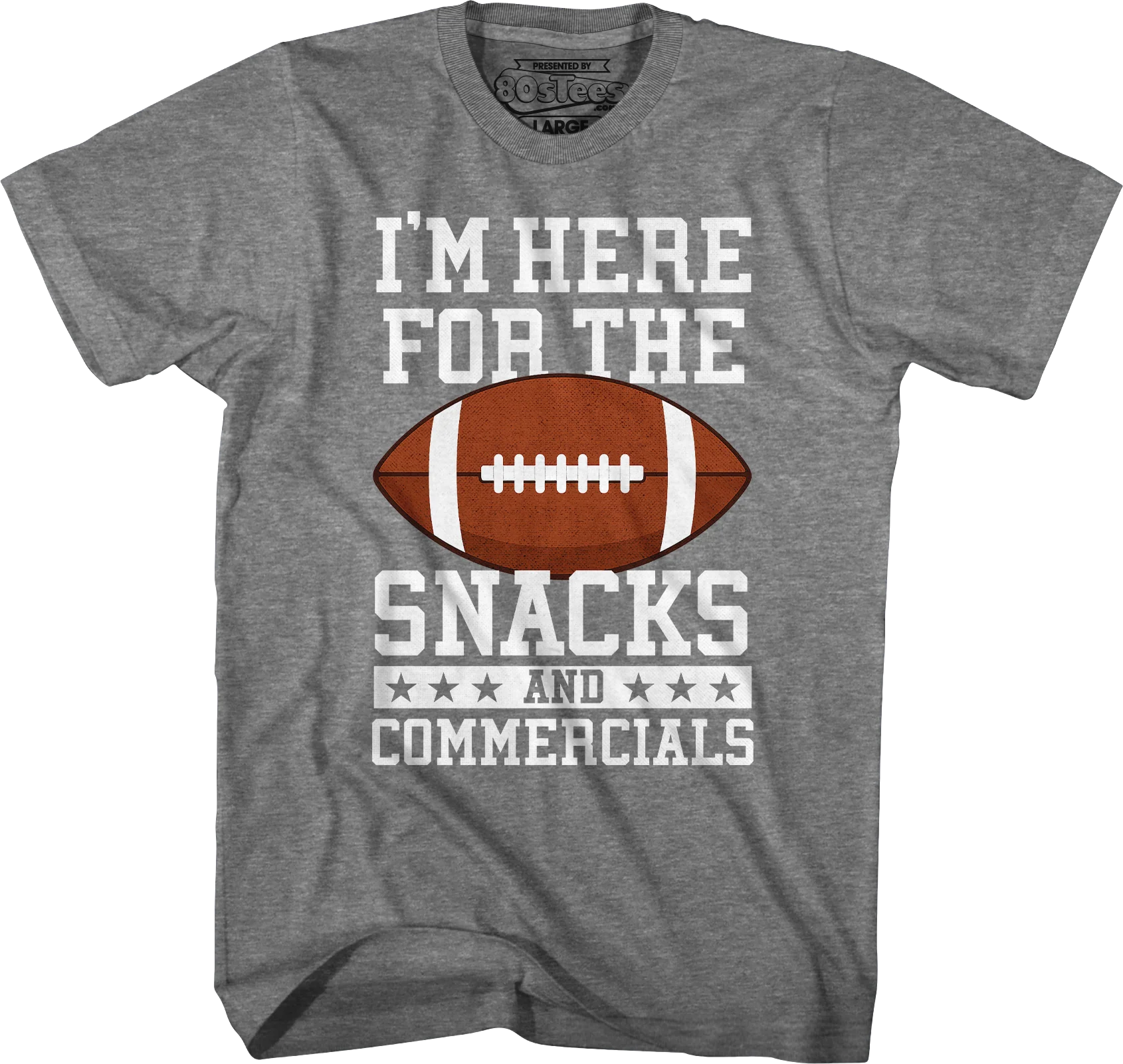 I'm Here For The Snacks And Commercials T-Shirt - Image 3