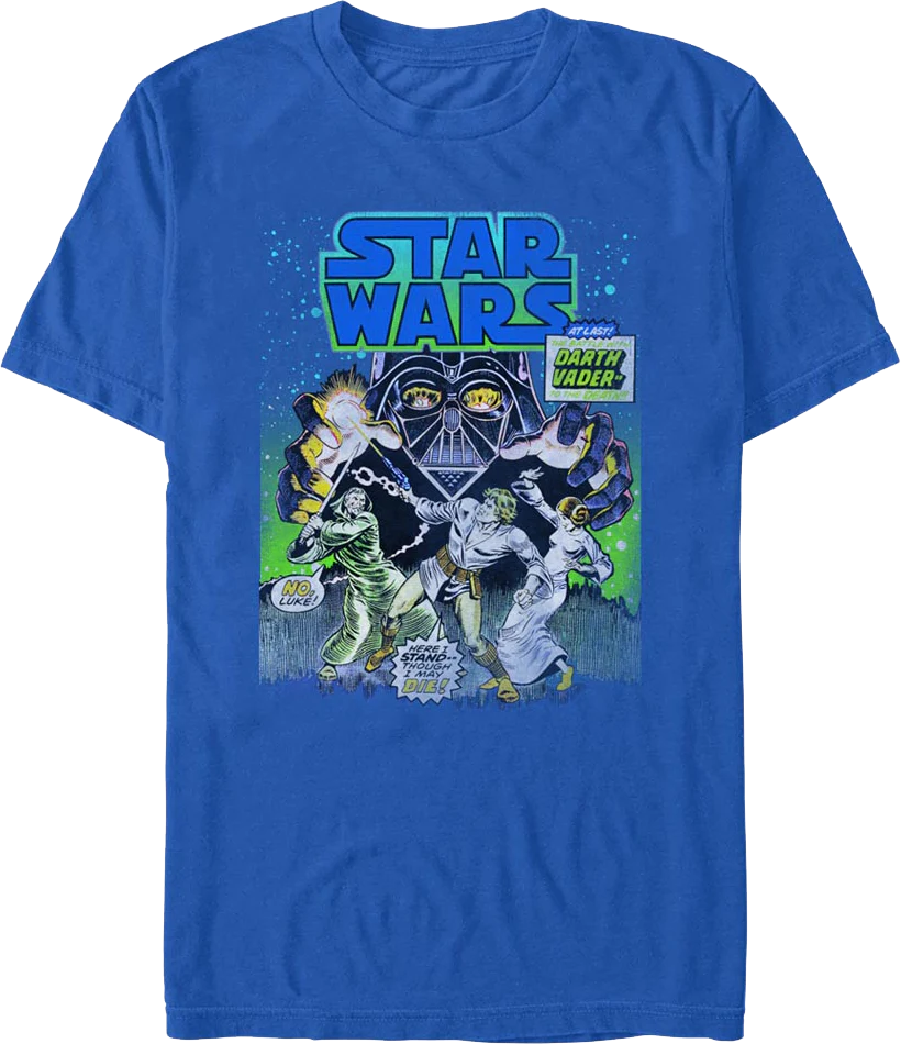 In Battle With Darth Vader Star Wars T-Shirt