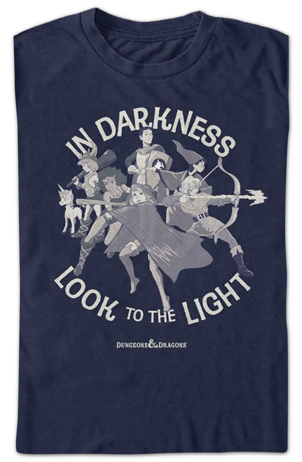 In Darkness Look To The Light Dungeons & Dragons T-Shirt - Image 2