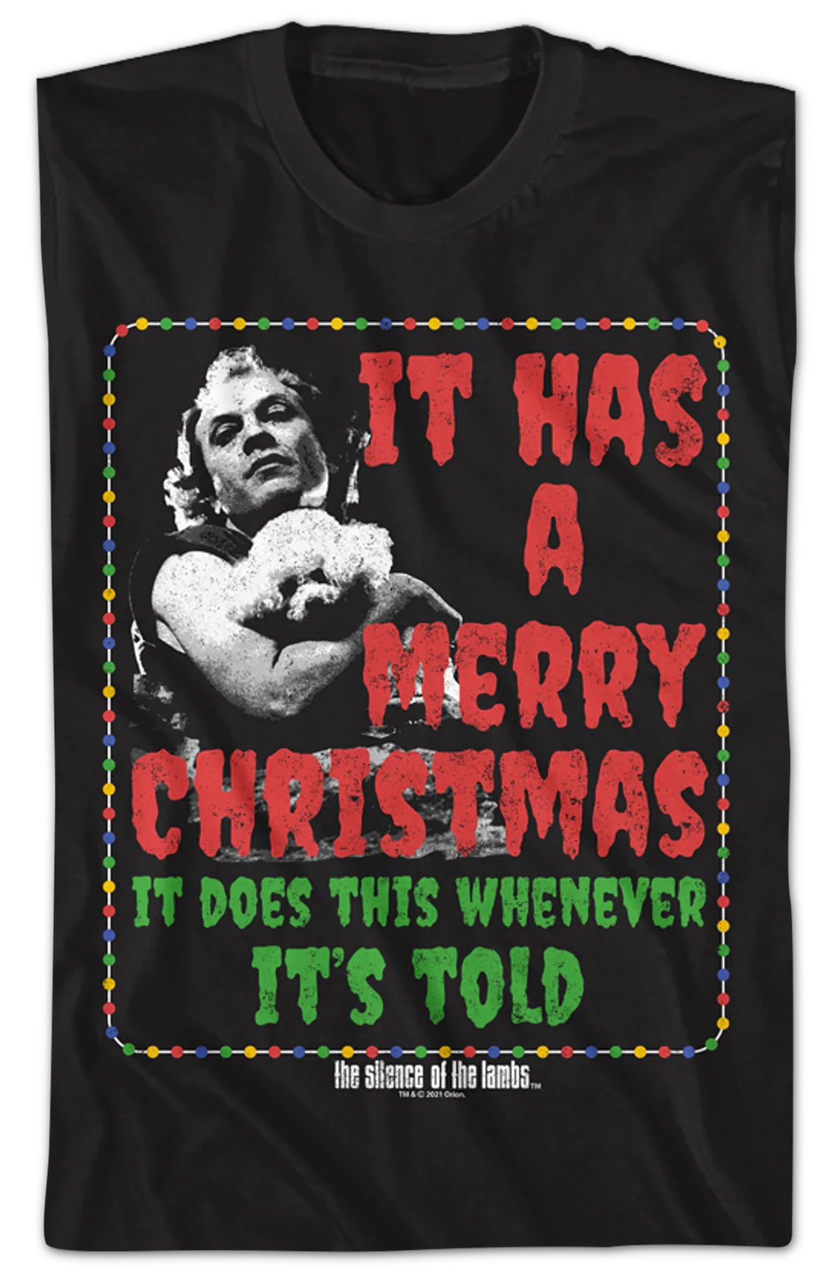 It Has A Merry Christmas Silence Of The Lambs T-Shirt - Image 2