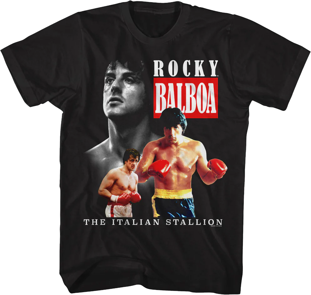 Italian Stallion Collage Rocky T-Shirt