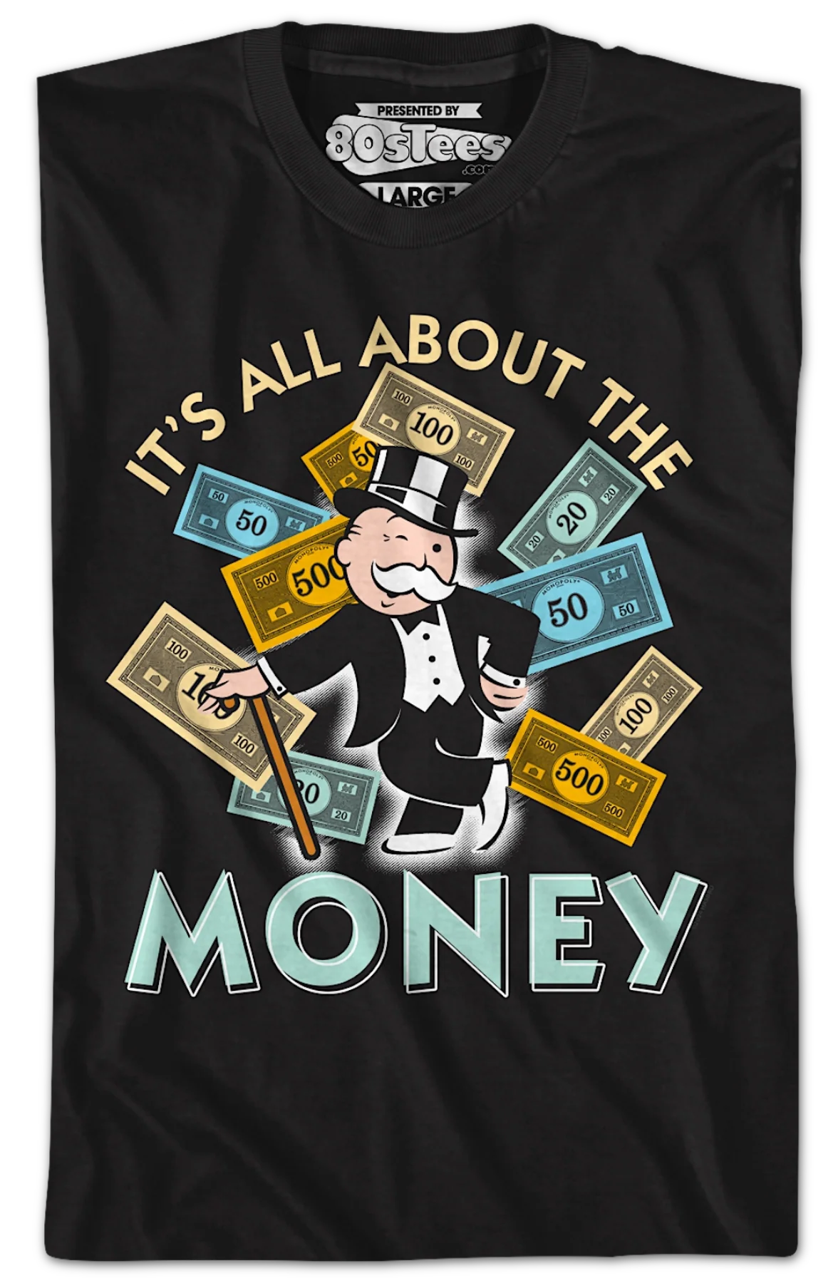 It's All About The Money Monopoly T-Shirt - Image 2