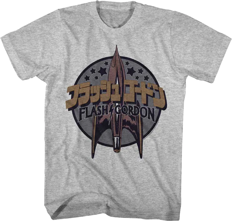 Japanese Text Flash Gordon T-Shirt