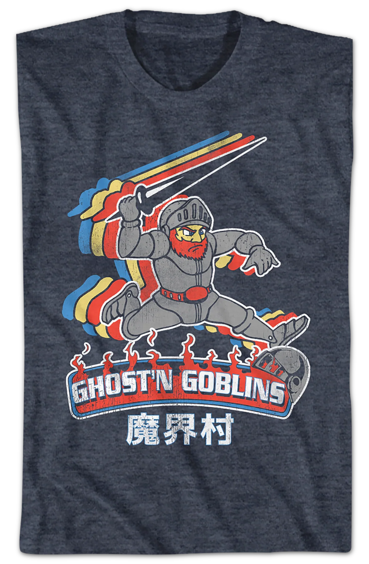 Japanese Text Ghosts 'N Goblins T-Shirt - Image 2