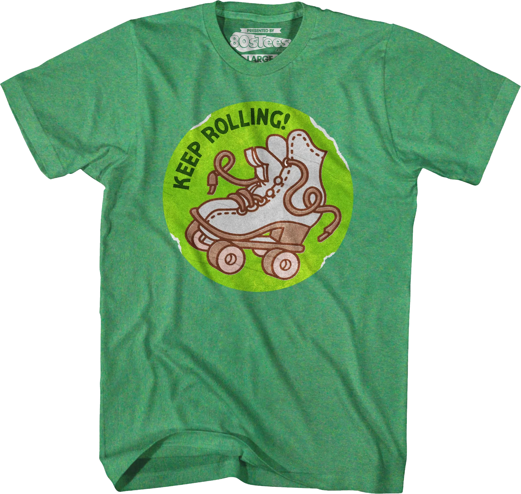 Keep Rolling Scratch & Sniff Sticker T-Shirt - Image 3