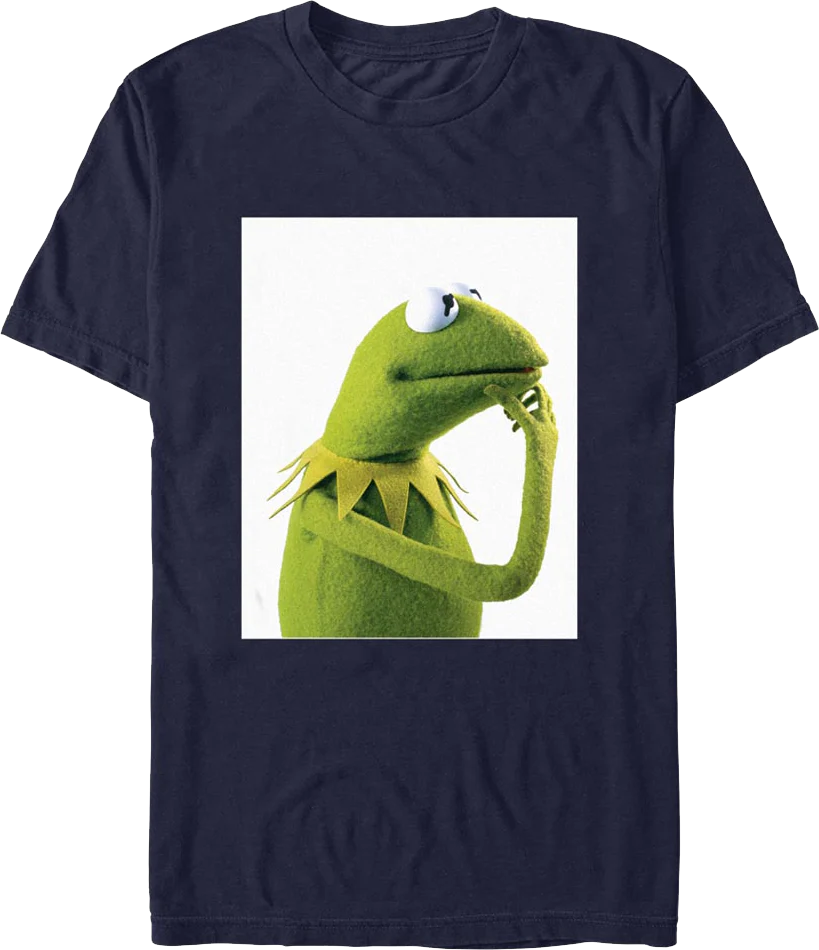Kermit The Thinker Muppets T-Shirt