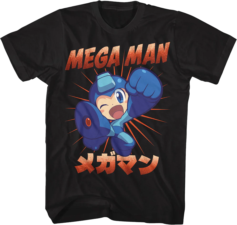 Kick Pose Mega Man T-Shirt