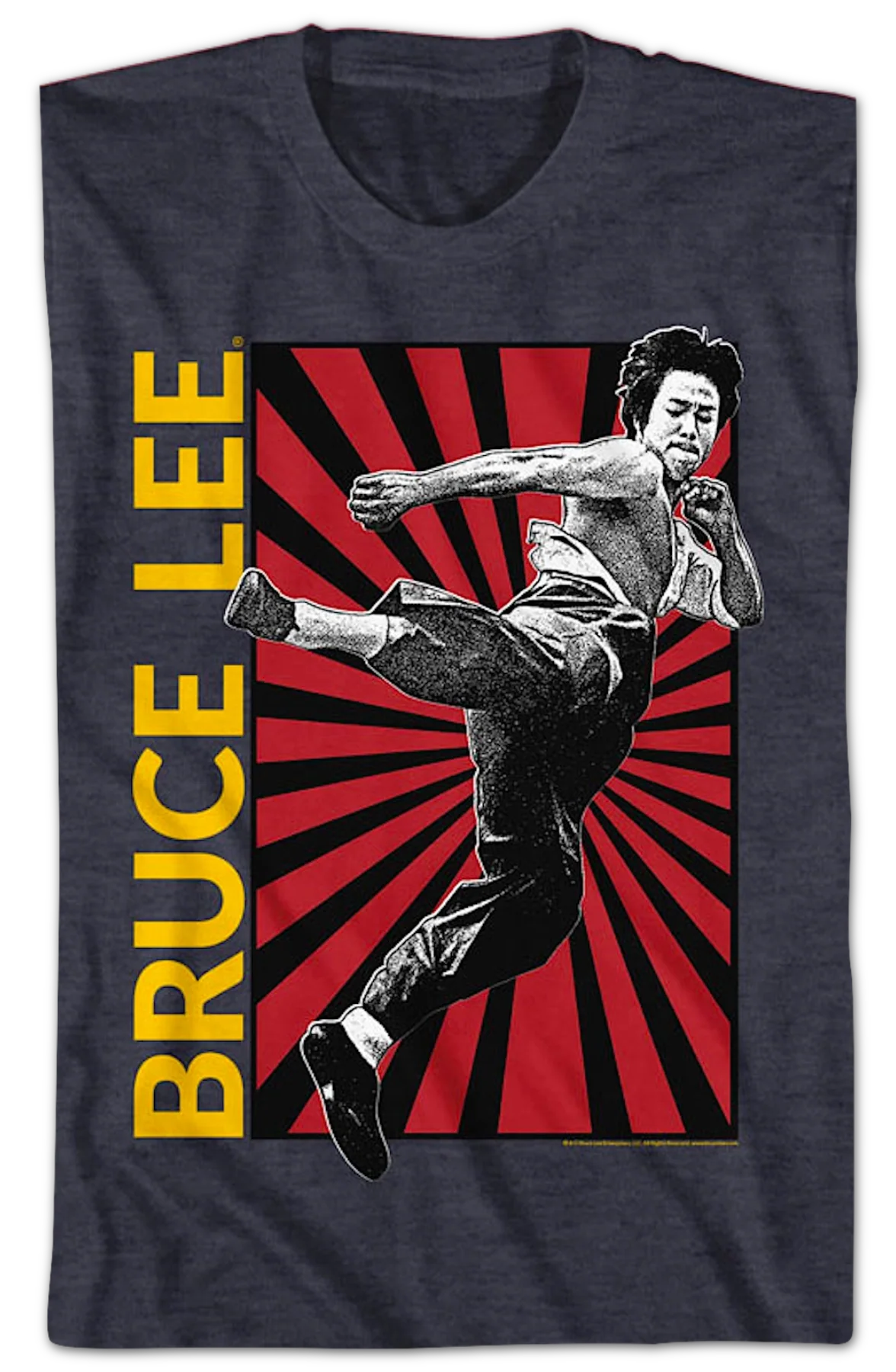Kickin' It Bruce Lee T-Shirt - Image 2