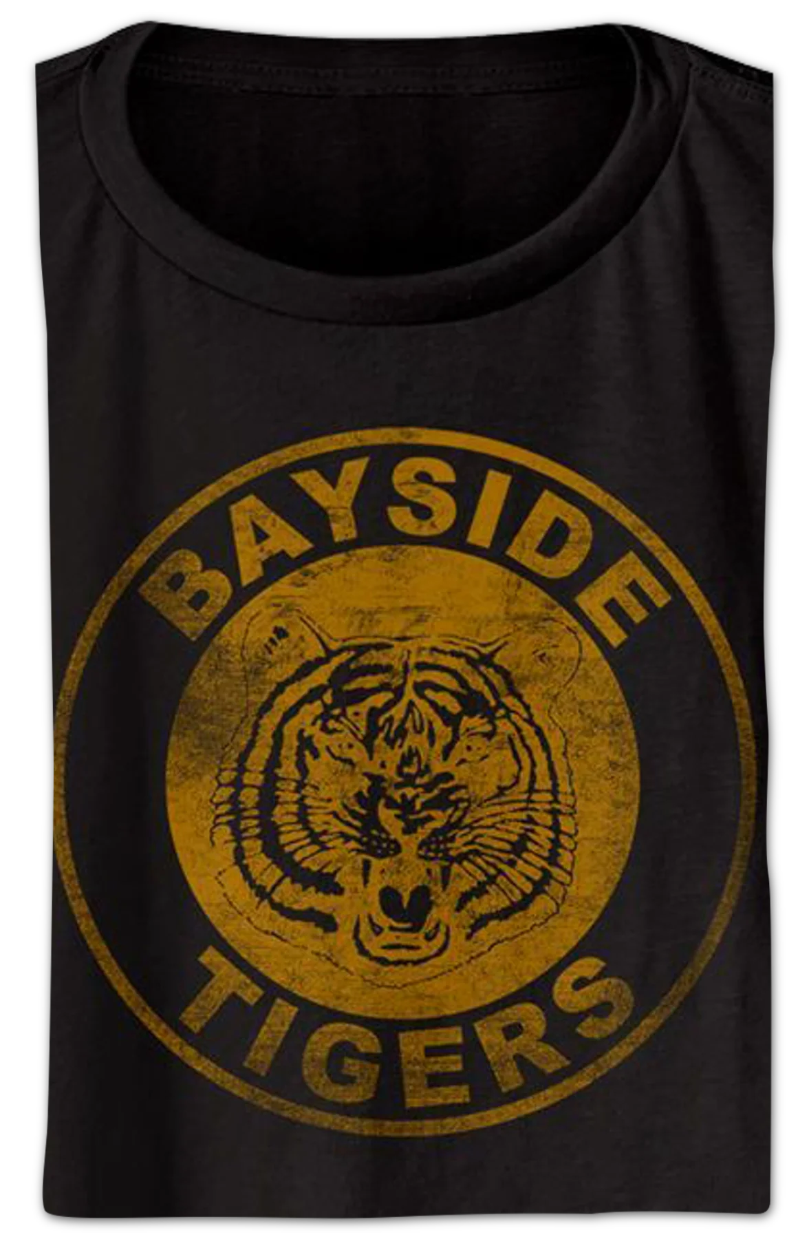 Ladies Bayside Tigers Logo Saved By The Bell Crop Top - Image 2
