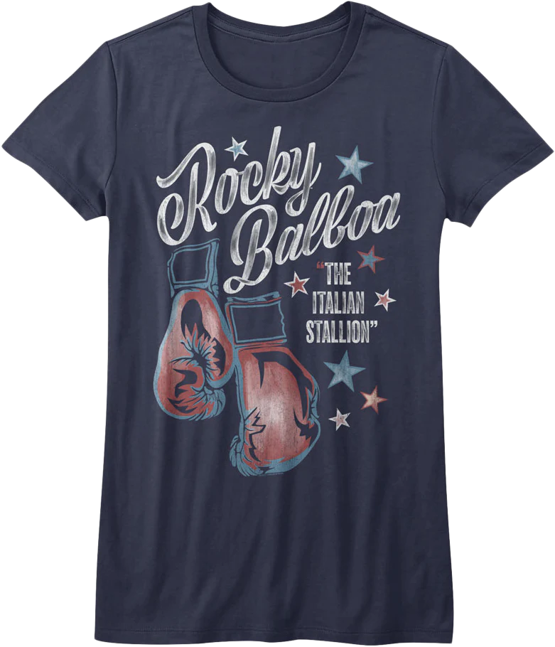 Ladies Boxing Gloves Rocky Shirt