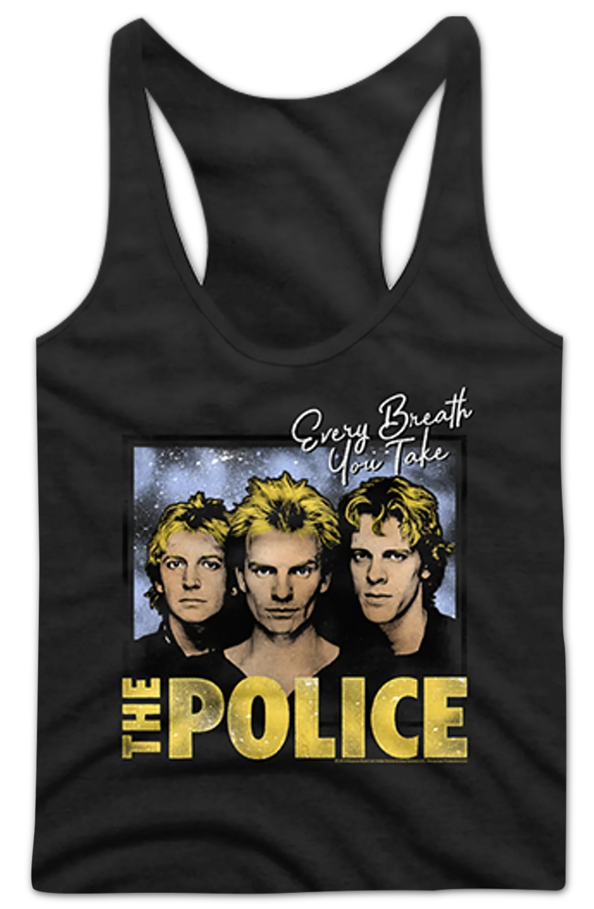 Ladies Every Breath You Take The Police Racerback Tank Top - Image 2