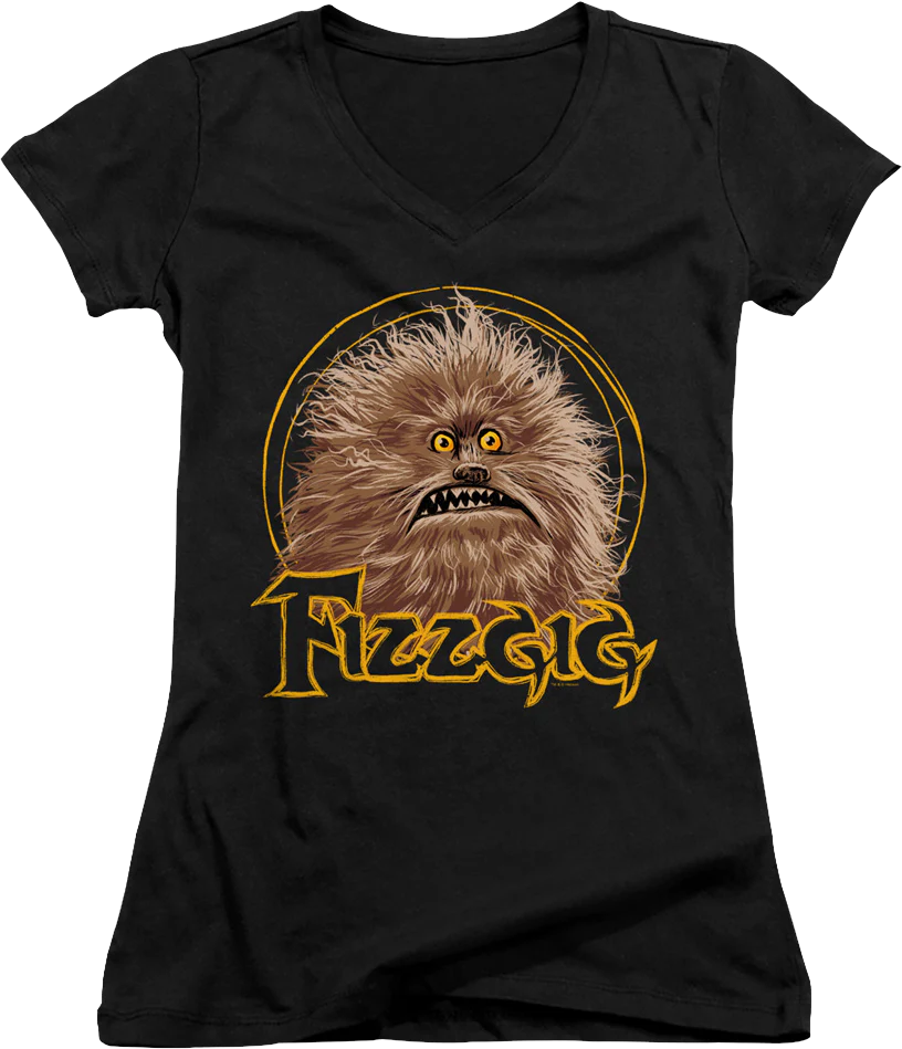 Ladies Friendly Monster Fizzgig Dark Crystal V-Neck Shirt