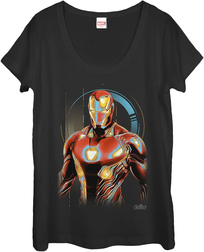 Ladies Iron Man Scoopneck Shirt