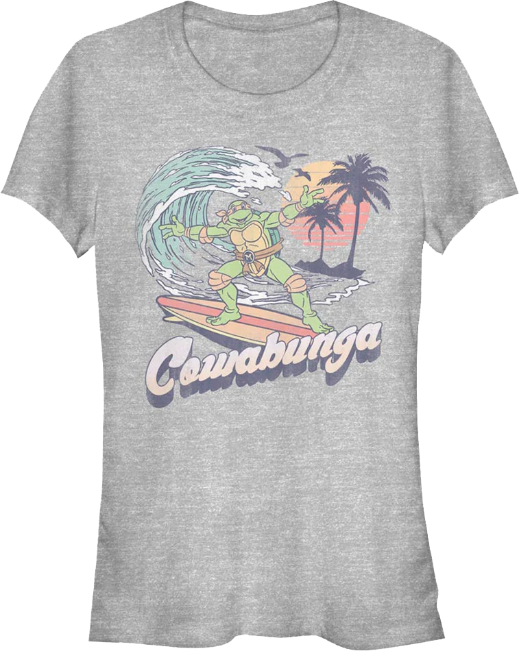 Ladies Michelangelo Cowabunga Teenage Mutant Ninja Turtles Shirt