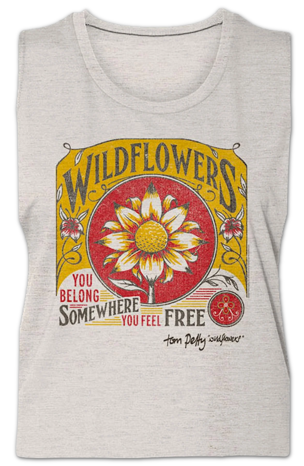 Ladies Wildflowers Tom Petty Sleeveless Shirt - Image 2