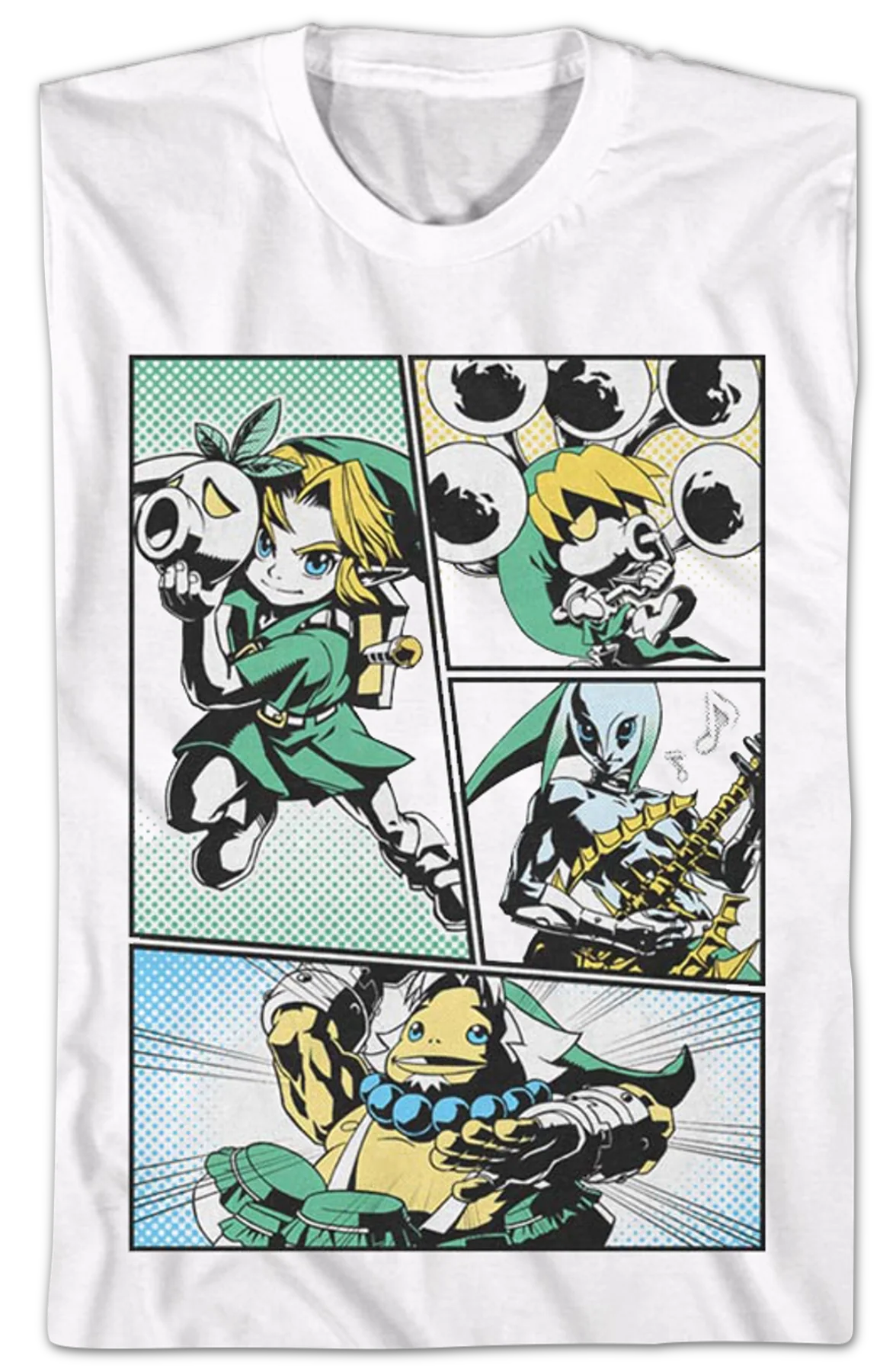 Legend of Zelda Comic Panels Nintendo T-Shirt - Image 2