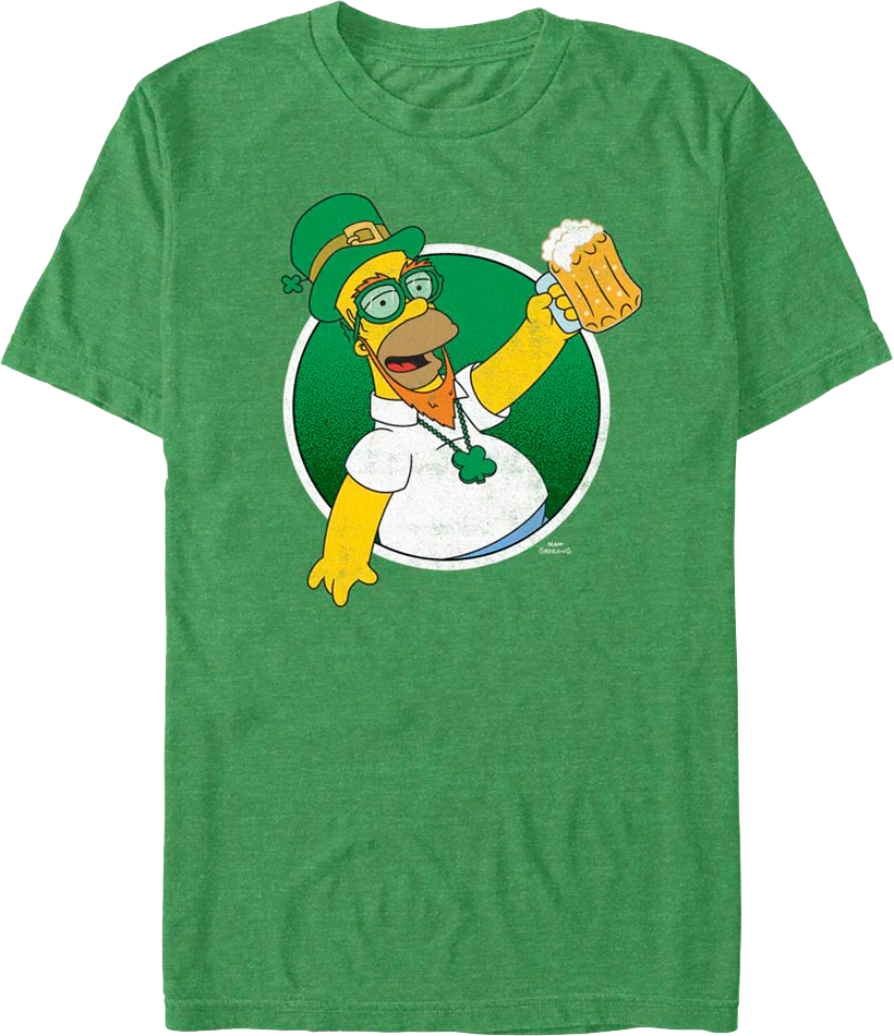 Leprechaun Homer Simpson T-Shirt